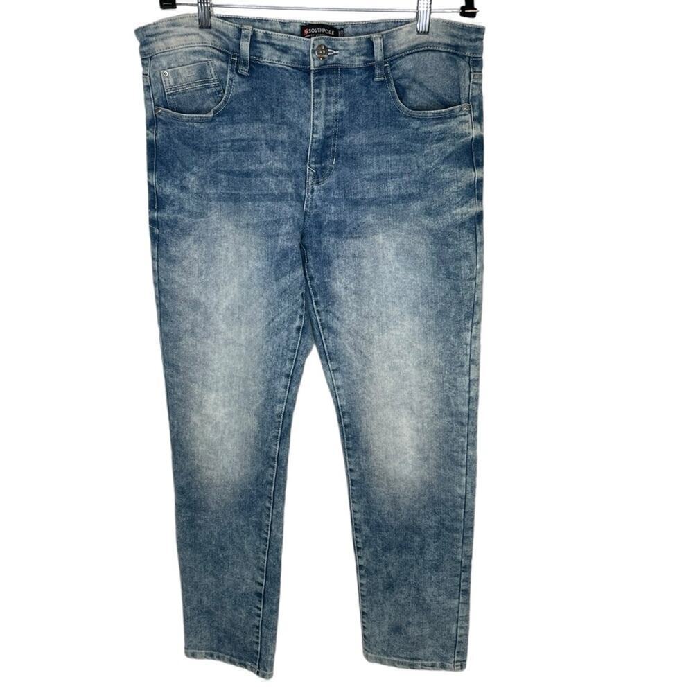 Vintage 90s Y2K South Pole Men’s Denim Skinny Zipper Fly RARE Style